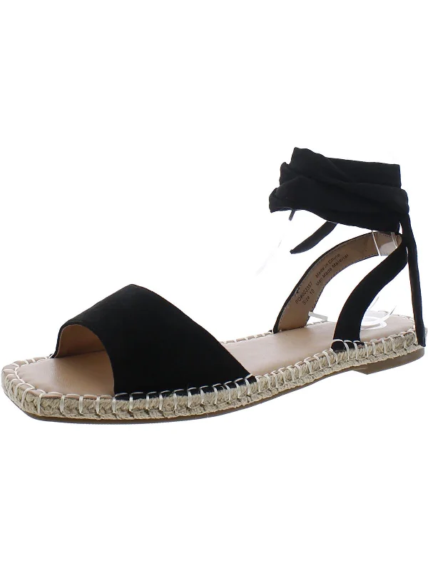 Womens Manmade Square toe Ankle Strap