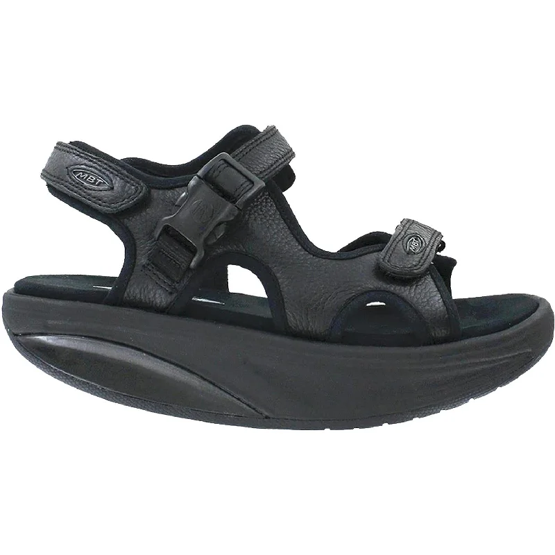 Women's MBT Kisumu 3S Black Leather