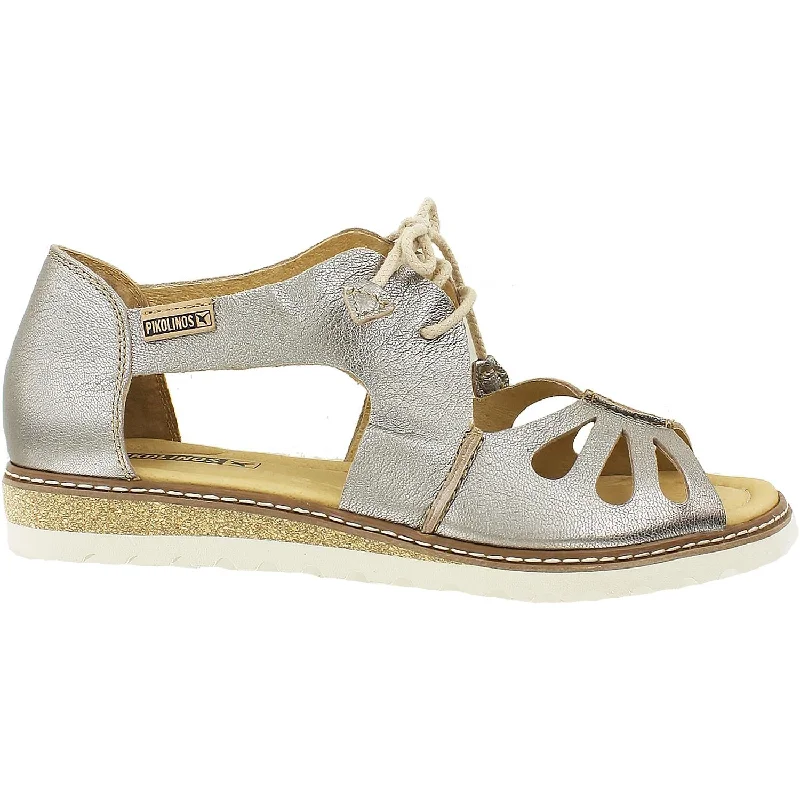 Women's Pikolinos Alcudia W1L-0917CL Stone Metallic Leather