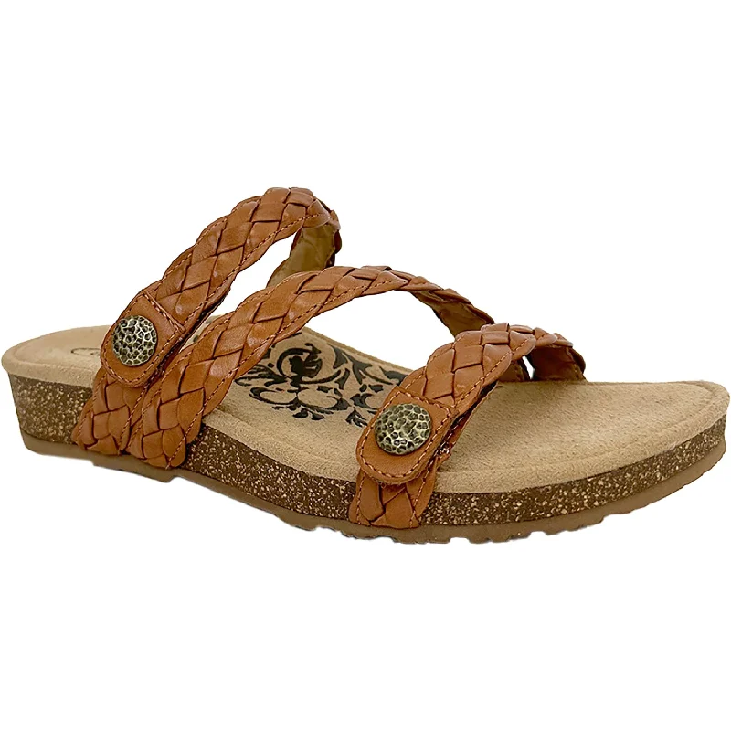 Women's Aetrex Josie Ginger Braided Leather