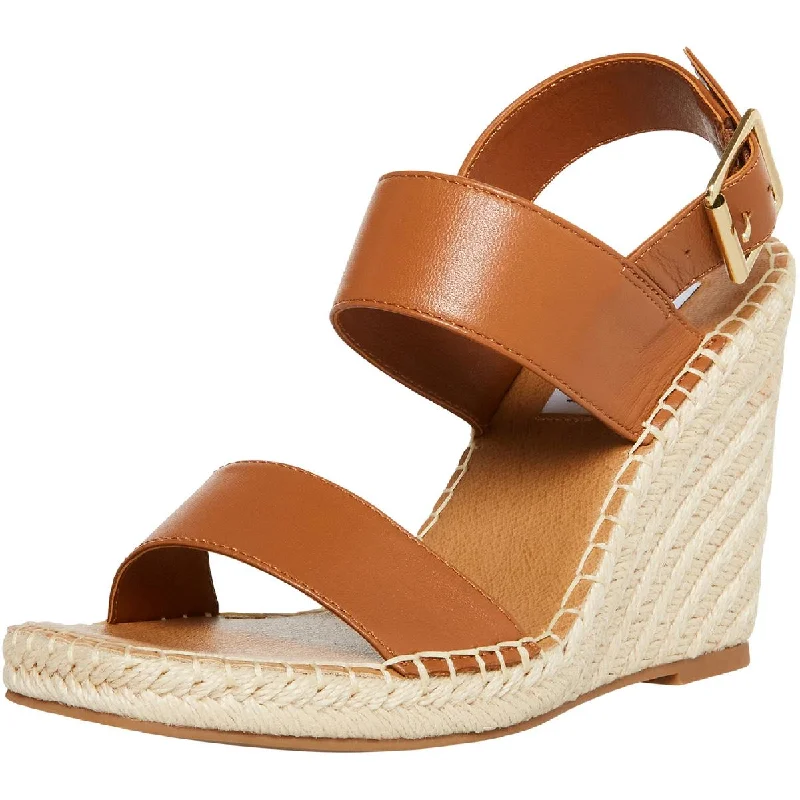 Uri Womens Buckle Espadrilles Wedge Sandals