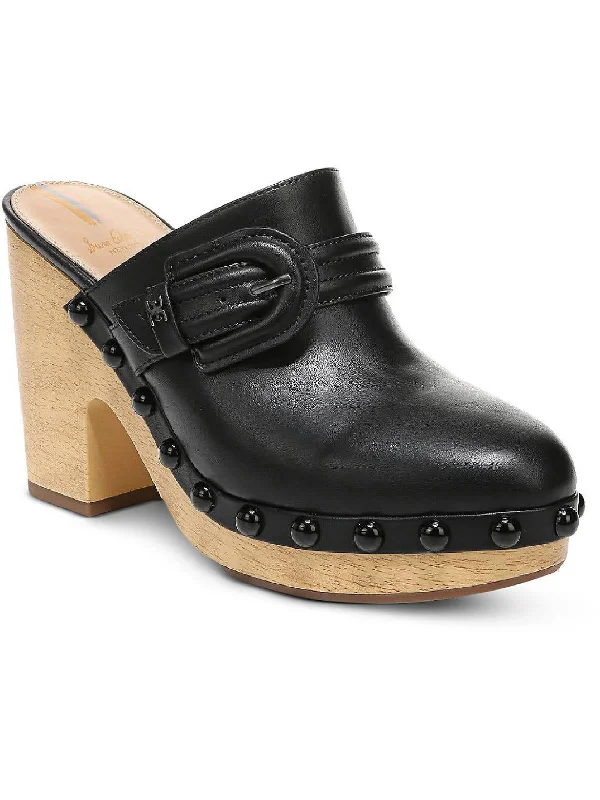 Nyla Womens Buckle Slip On Clogs